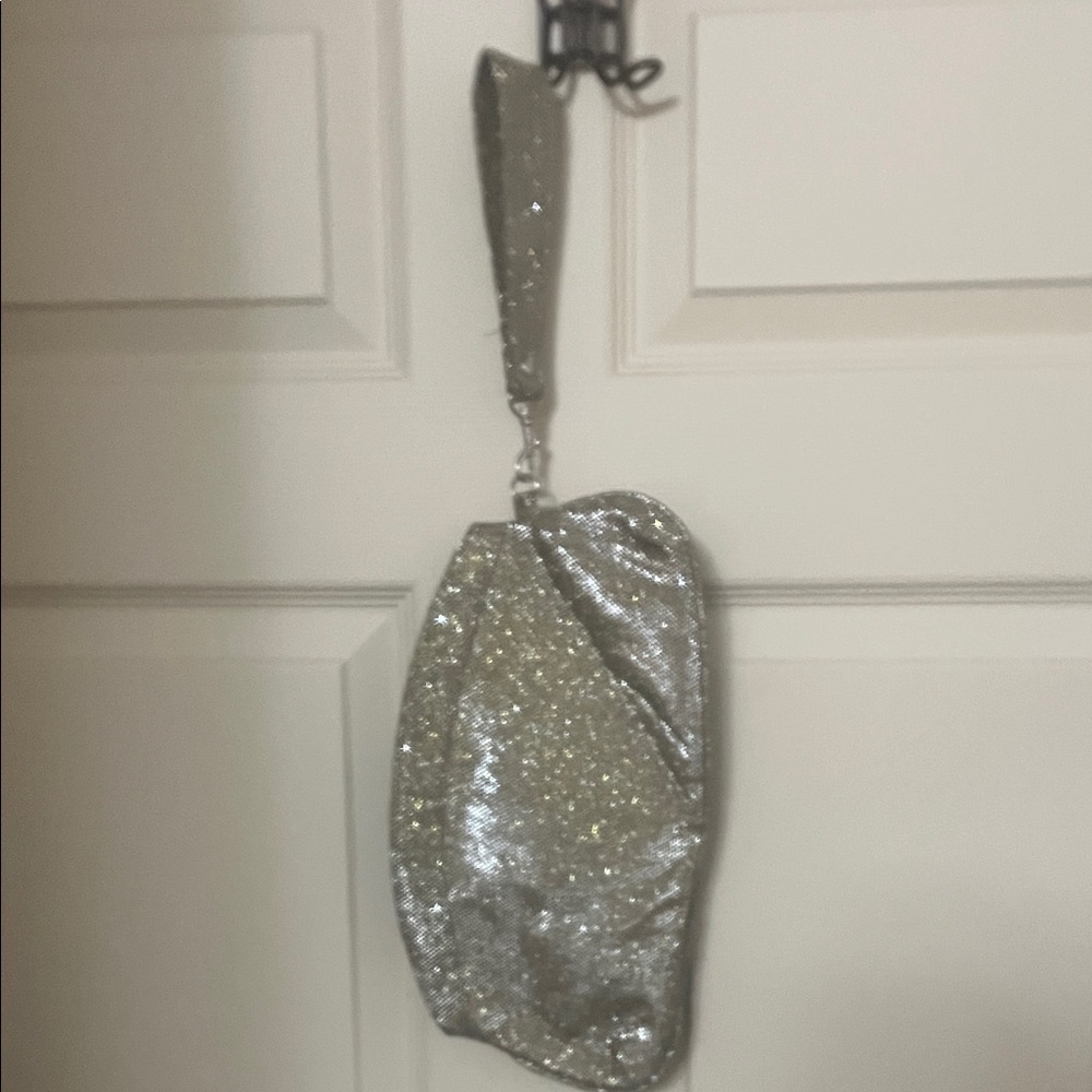 Elegant Silver Clutch Bag